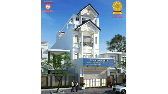 THIẾT KẾ NHÀ ĐẸP. BIỆT THỰ TIỆM VÀNG KIM TÍN